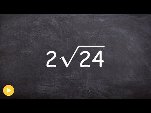 Simplifying radicals multiplied by an integer