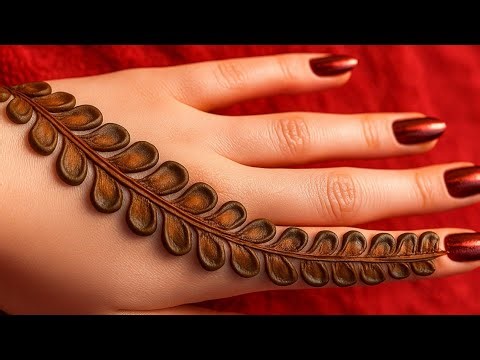 Diwali special back hand mehandi design with brush|back hand mehandi design for diwali 🪔#mehndi