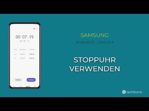 Stoppuhr verwenden - Samsung [Android 12 - One UI 4]