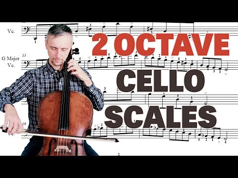 How to Play Major 2 Octaves Cello Scales | Lesson 1 for Beginners | Bow Hold and Shifts