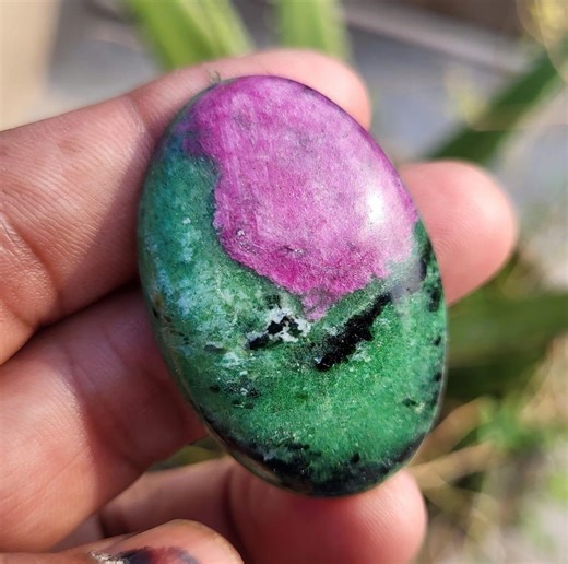 Natural Ruby Zoisite Oval Cabochon, Jewelry Pendant Gemstone, AAA Quality - Etsy