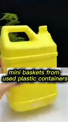 Creative DIY Mini Basket From a Plastic Container – Cute and Useful Recycling Idea