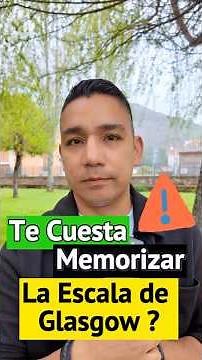 🧠 ESCALA de GLASGOW 🤯 ¿Te Cuesta MEMORIZARLA❓ ➡️ Con este vídeo NO la olvidarás nunca más ‼️