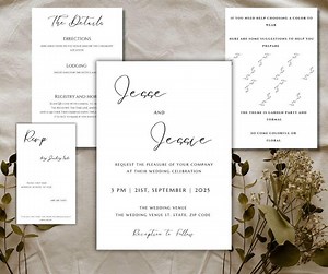 Layered Wedding Invite - Etsy