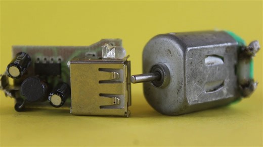 How to make a mobile charging machine generator using DC motors