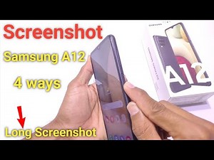 Samsung galaxy a12 Screenshot | How to take a screenshot in samsung galaxy a12