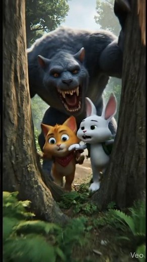 Hunny Bunny Save the Jungle from Dangerous Monster! #HunnyBunny#JungleAdventure #MonsterStory