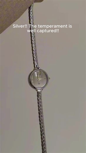 Silver!! The temperament is well captured!!#watch #Tatcha #fortunejewelry #highendeatch #Tatcha #highend