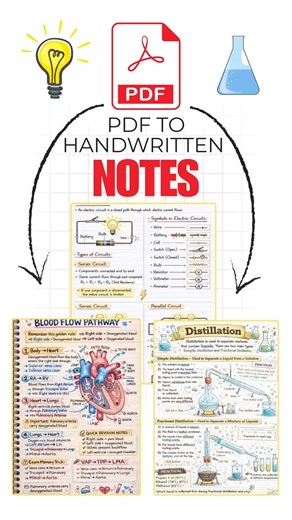 Convert any PDF to Handwritten notes for free 🚀