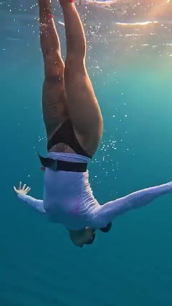 If you swim at sunset might see her