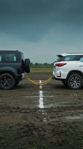 Fortuner VS Defender ☠️ #ytshorts #shorts #fortuner #defender #tugofwar #car #viral