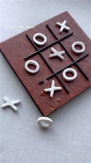 DIY Tic Tac Toe Game✨#diy #craft #reels #art #craftideas #craftyhome #diycrafts #shorts #shortvideo