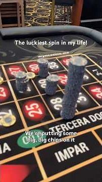 Insane luck with high stakes roulette! One spin - share this video and it’s luck to a friend. Viral!