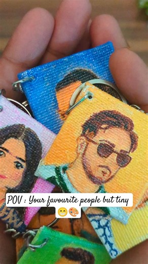 Personalised Custom Key Chains | Cute Cartoon Portraits #handmadegifts #artandcraft #artshorts #fyp