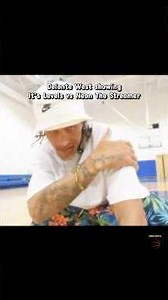 Former NBA player Delonte West shows streamer Neon what time it is on the Basketball Court “2026”