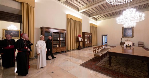 Pope Leo meeting with world's cardinals