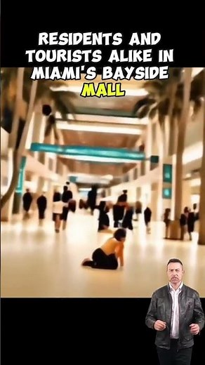 🛸 Giant Alien Sighting at Miami's Bayside Mall: Shocking Footage Revealed! #viral #alieninvasion