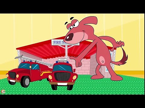 Rat A Tat Fire Truck Kids Lego Toy Funny Animated dog cartoon Shows For Kids Chotoonz Tv