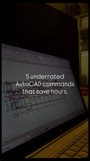 Sqratch on Instagram: "Most people use 20% of AutoCAD. Here are 5 commands that instantly upgrade your workflow 👇 1️⃣ OVERKILL 🧹 Removes duplicate and overlapping lines. Perfect for cleaning messy imported files. 2️⃣ FLATTEN 📐 Pushes everything to zero elevation. Fixes snapping issues from 3D imports. 3️⃣ BURST 🧩 Explodes blocks but keeps attributes intact. Cleaner than EXPLODE. 4️⃣ NCOPY 🔗 Copies objects from inside an XREF without breaking the reference. 5️⃣ QSELECT ⚡ Select objects by la