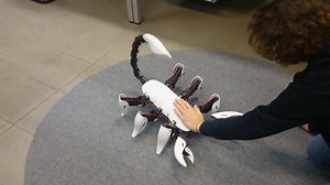 Hexapod蠍子機器人 (尾巴有刺的機器人) 備註:上一po文有瑕疵，故重po。 共享區 #SmartToolsShare智能工具資訊分享 資料來源: Scorpion Hexapod Robot https://m.youtube.com/watch?v=7YojBsKy54M&feature=youtu.be | Smart Robots 智慧機器人