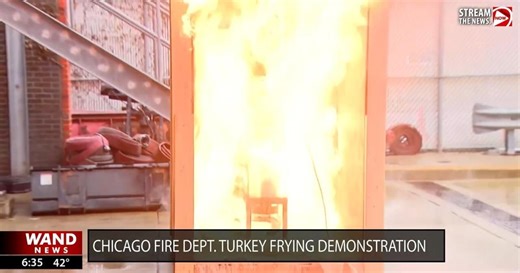 What not to do this Thanksgiving: Chicago Fire demonstrates turkey frying safety tips