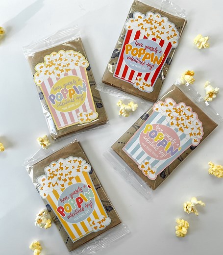 Popcorn Valentine Printable, Unique Valentine Sticker, Mini Popcorn Bag Valentine Cutout, Poppin' Valentine Card, Classroom Valentine, Kids - Etsy