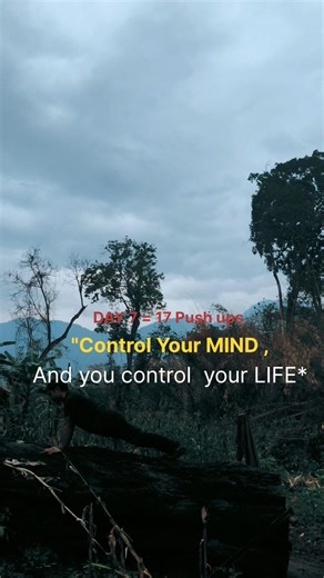 Day 7 = 17 Push ups of 70K push ups Challenge in 365 days