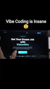 I built my website using vibe coding #vibecoding #webdev #startup