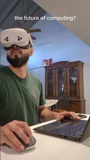 Meta Quest 3s with 3 virtual monitors #immersed #VR #monitor