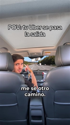 Cuando tu Uber se pasa la salida y te pierdes