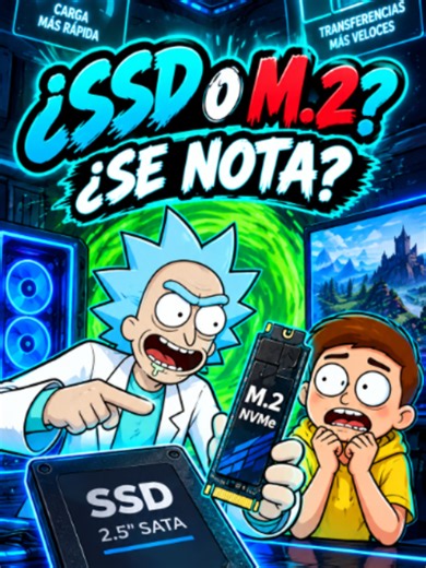 ¿Tiraste tu dinero en un M.2? 🙄💻 #PCBuild #RickAndMorty #MultiversoTech