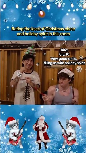 Rating the level of Christmas cheer in this room #christmassongs