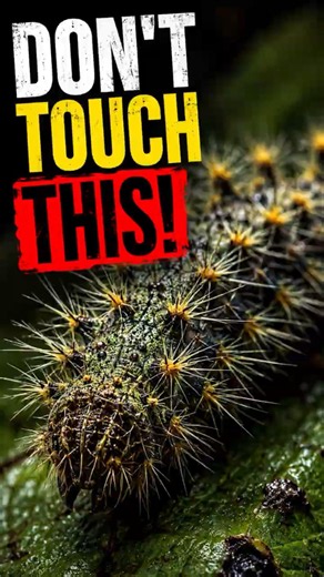 This Fuzzy Caterpillar Can Kill You 😱#unbelievable #scaryfacts #shorts