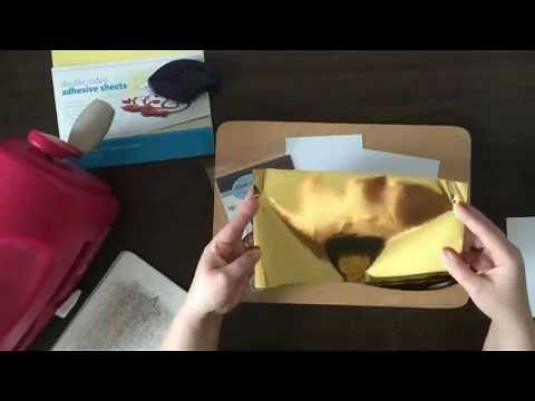 gold foiling on paper crafting projects