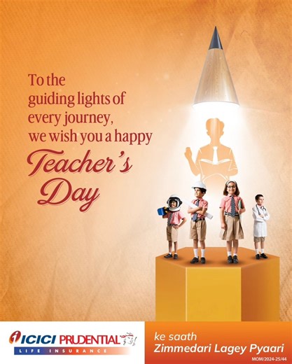 8.4M views · 6.8K reactions | Every step towards success begins with a teacher’s guidance. On this Teacher’s Day, we honour the mentors who inspire us, and shape our journeys with support and wisdom. Visit: https://shorturl.at/atETw Disclaimer: https://shorturl.at/WSXnO #TeachersDay #ICICIPruLife #ICICIPrudentialLife #lifeinsurance | ICICI Prudential Life Insurance | Facebook