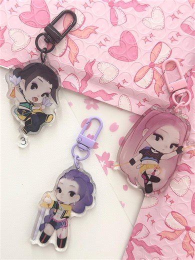 HUNTR/X Chibi Keychains - Etsy