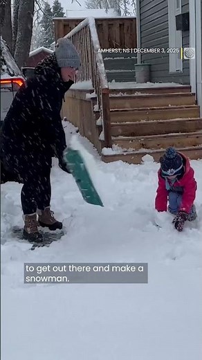 Nor'easter brings heavy snow to Atlantic Canada | #shorts