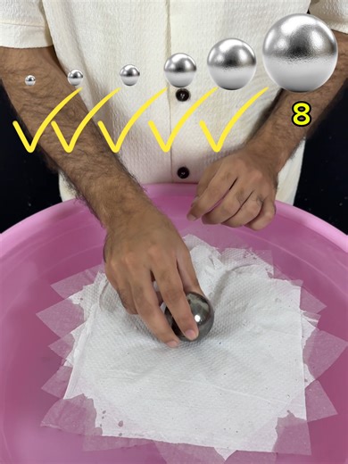 TRY TO GUESS HOW MANY TISSUE PAPERS IT TAKE TO FLOAT!#experiments #asmr #satisfying #satisfyingvideo #satisfyingasmr #satisfyingsound