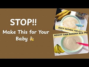3 BEST BANANA RECIPES FOR BABIES (6 MONTHS) // Healthy and Easy Baby Food