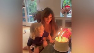 Emily Ratajkowski is all laced up in leather for birthday party with son Sylvester