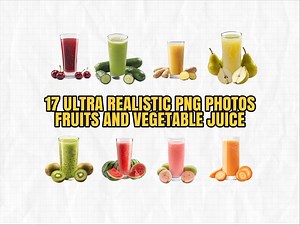 Realistic Fruit Juice PNG: Healthy Food Graphics (digital Download) - Etsy Canada