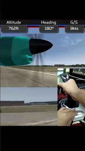 FS2004 D328eco landing with joystick view #shorts