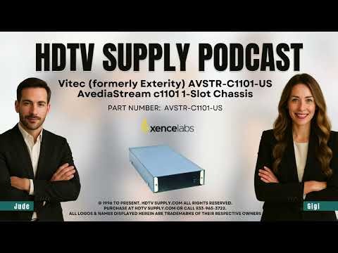 Vitec (formerly Exterity) AVSTR-C1101-US AvediaStream c1101 1-Slot Chassis