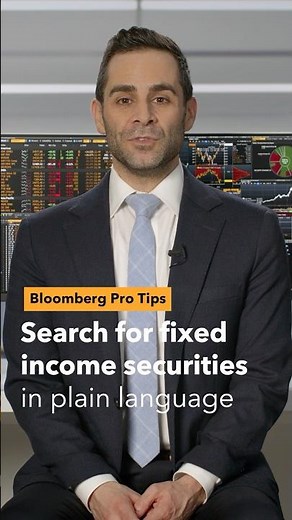 Bloomberg Pro Tips: Search for fixed income securities in plain language on the Bloomberg Terminal
