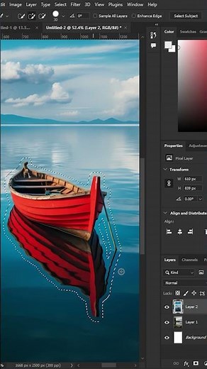 How to Blend Images & Match Colors in Photoshop Beginner Tutorial #Shorts #phonk #music #anime