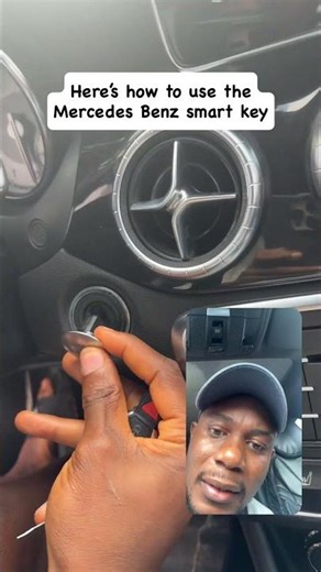 Here’s how to use the Mercedes Benz smart key #viral