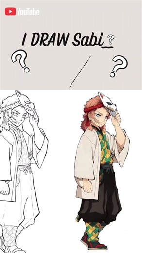 Sabito Drawing ✏️ | The Masked Swordsman ⚔️ | Demon Slayer #Shorts#Sabito#DemonSlayer#Drawing#Art