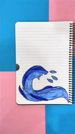 تزیین دفتر برسم موج الماء🌊🌊