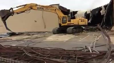 Demolition of empty Walmart began this morning. | Longmont Times-Call