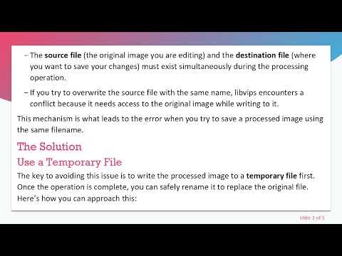 Resolving the Error in Vips When Source and Destination Files Are the Same
